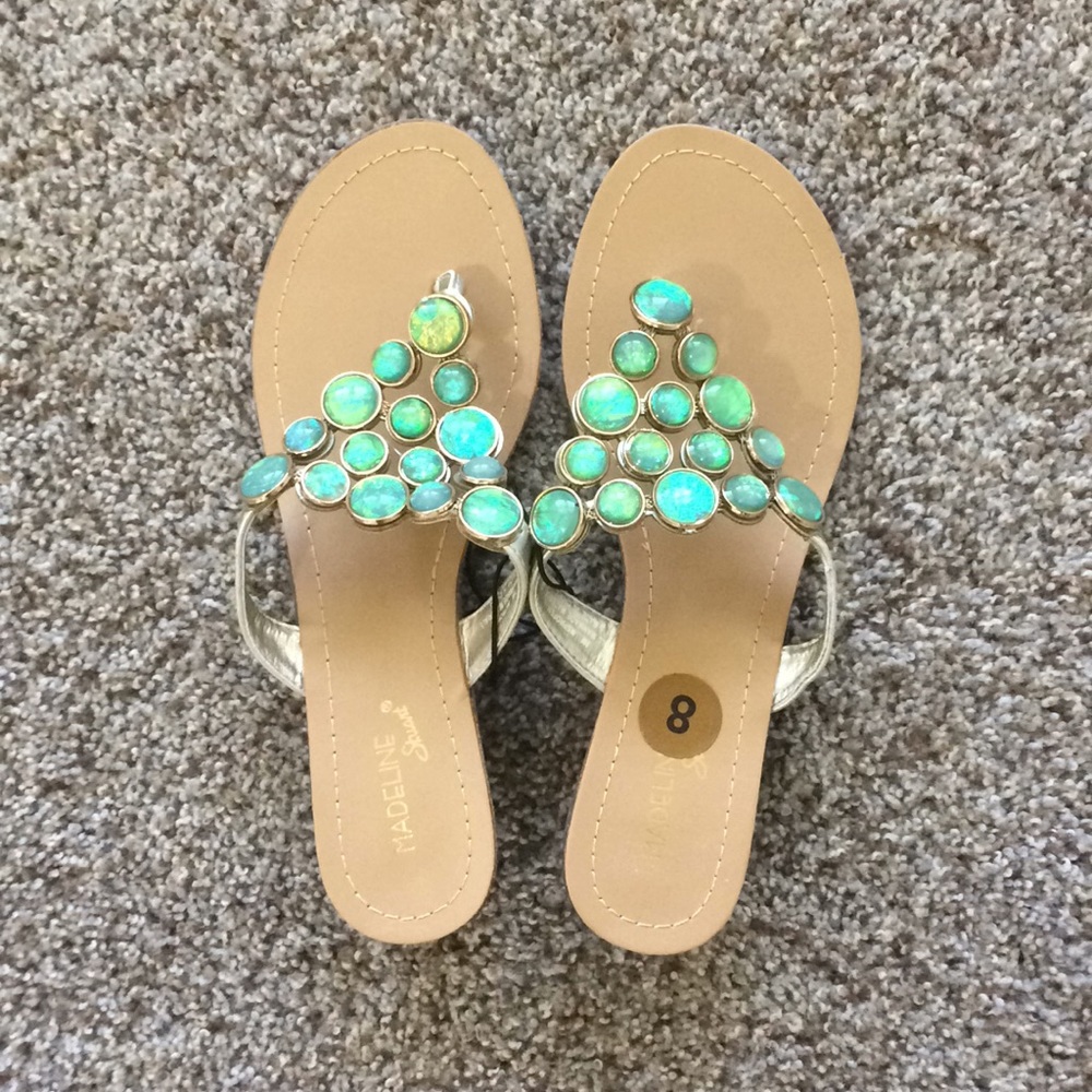 These are thong sandals with a wedged heel.